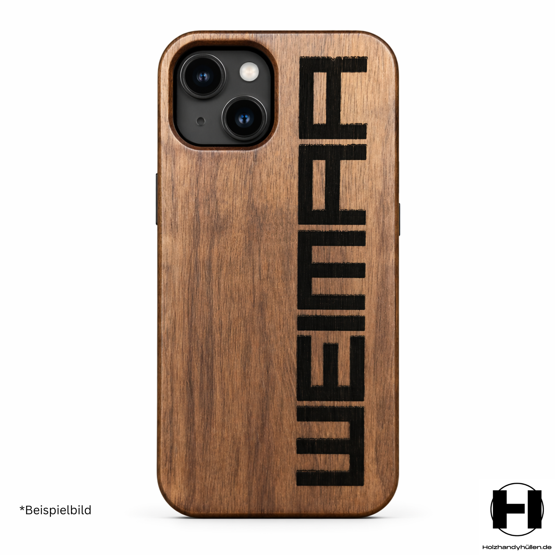 Handyhülle Holz mit Gravur